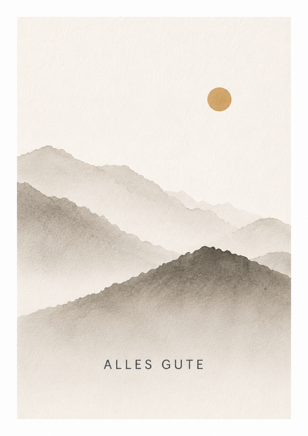 LUNVI Grusskarte Alles Gute